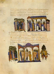 Skyllitzes Matritensis, fol. 114v. Miniaturen